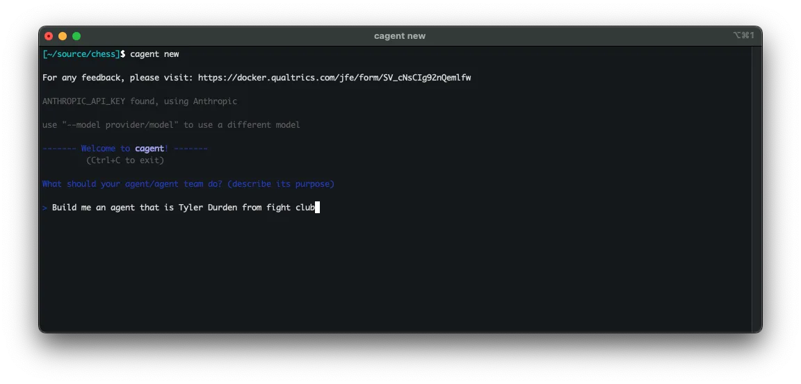 Tyler Durden agent creation prompt