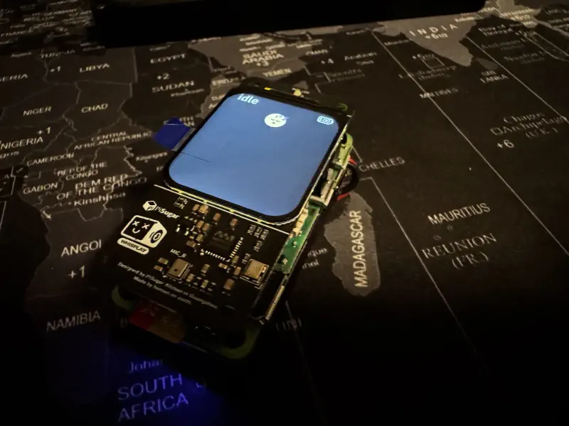 Eva turned on and idle